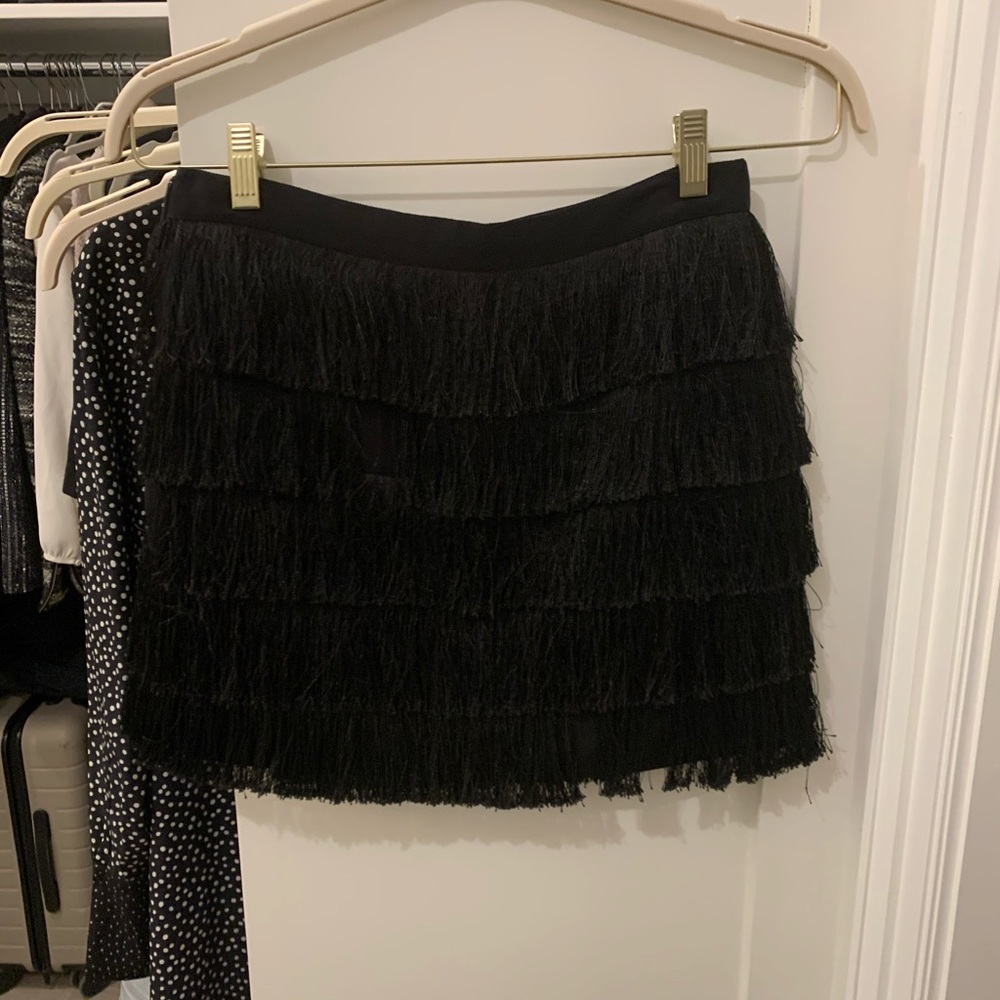 Club Monaco Fringe Skirt